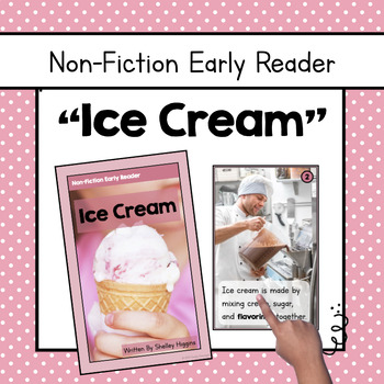 Preview of "Ice Cream" | Differentiated Summer Nonfiction Book and Comprehension Questions