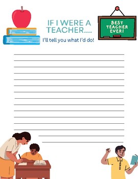 Preview of "If I were a Teacher" Creative Writing Freebie