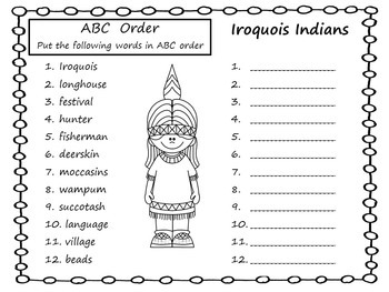 If You Lived with the Iroquois ~ 34 pgs. Common Core Activities