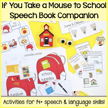 Preview of If You Take a Mouse to School Interactive Speech Language Book Companion