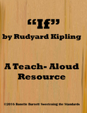 "If" by Rudyard Kipling- A Teach- Aloud Resource