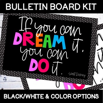 If You Can Dream It You Can Do It Walt Disney Bulletin Board Kit