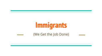 Preview of "Immigrants (We Get the Job Done)": Hamilton Lyric Project
