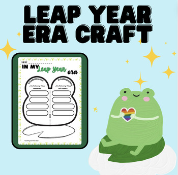 Preview of "In My Leap Year Era" Craft / Leap Year / Leap Day