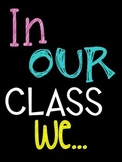 "In Our Class, We..." Subway Art Poster FREEBIE