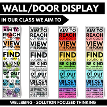 Preview of 'In our class we aim to' Classroom Display 2.0
