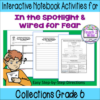 Preview of "In the Spotlight" & "Wired" Printable Interactive Notebook Collections  Gr. 6