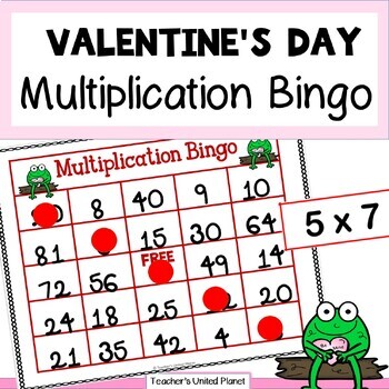 Preview of FREE Multiplication Fact Fluency - Valentine's Day Games - Multiplication Bingo