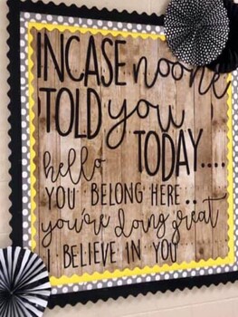 Preview of **Incase no one told you.. BULLETIN BOARD LETTERS PRINTABLE**
