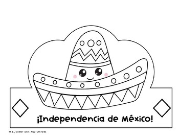 ¡Independencia de México! ESPAÑOL / Mexican Independence Spanish / Hats ...