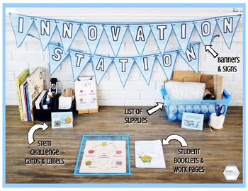 Preview of "Innovation Station" - Makerspace / STEM: Engineering Challenge Set