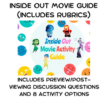 Preview of "Inside Out" Film Study Slideshow and Activity Set (Rubrics included)