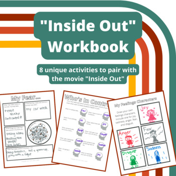 Preview of "Inside Out" Workbook - Social Emotional Learning Activities