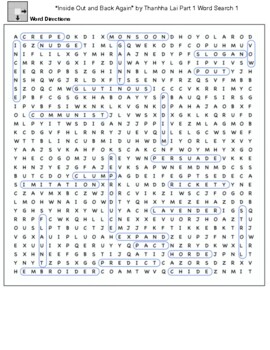 word searches inside out teaching resources teachers pay teachers