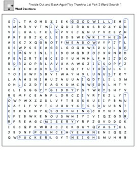 word searches inside out teaching resources teachers pay teachers