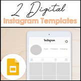  Instagram Templates - Digital Google Slides - Perfect for