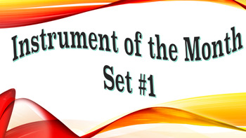 Preview of "Instrument of the Month" Bulletin Board Set #1