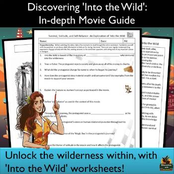Preview of 'Into The Wild' Ultimate Movie Guide: Engaging Worksheets, and more!
