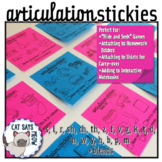 Articulation Stickies! Sticky Note Artic, Sound Tasks