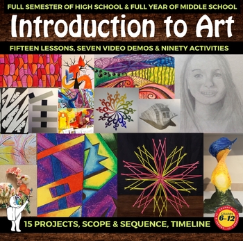 Preview of *Introduction to Art Curriculum for Middle School Art or High School Art