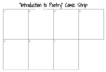 Preview of "Introduction to Poetry" Comic Strip