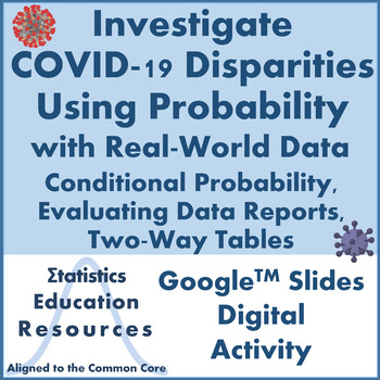Preview of  Investigate COVID-19 Disparities with Probability and Real Data