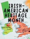 "Irish American Heritage Month/March"- BOOKS TO USE FOR BO