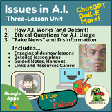 "Issues in AI" Unit - 3 Lessons (ChatGPT, Dall-E, etc.)