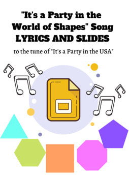 Preview of "It's a Party in the World of Shapes" Song Lyric Slides