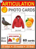 */J/ Articulation 60 Photo Flash Cards : Speech Therapy