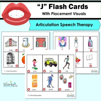 J Sound Articulation Cards For Speech Therapy With Visuals Tpt