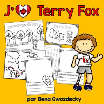 Preview of {J'aime Terry Fox!} French activities and a printable reader