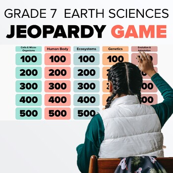 Preview of ⭐JEOPARDY GAME⭐ Grade 7 Earth Science Game - PowerPoint