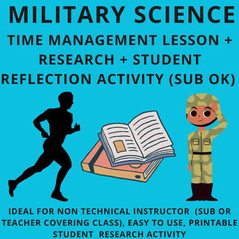 Preview of (JROTC Lesson Plans) Military Science Lesson Plan - Time Management for Students