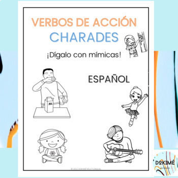 Preview of ¡JUEGO DE VERBOS EN ESPAÑOL CON MÍMICAS! SPANISH VERBS CHARADES GAME!