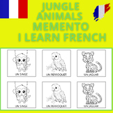 ✨JUNGLE ANIMALS MEMENTO - I LEARN FRENCH - GAME FOR KIDS -