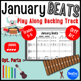 "January Beats" Orff Arrangement, Play Along Backing Track