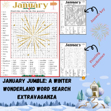 "January Jumble: A Winter Wonderland Word Search Extravaganza"