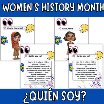 Preview of "Juego ¿Quién soy yo? para el Mes de la Historia de la Mujer"