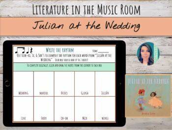 Preview of "Julian at the Wedding" Book-based Music Lesson for Dotted Rhythms
