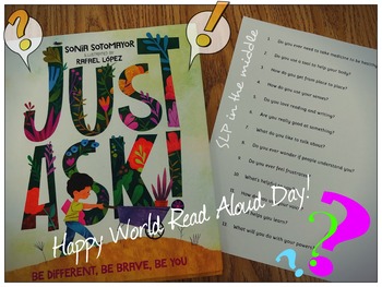 Preview of "Just Ask" Book Activity