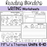 ~*KG*~ Reading Wonders - Differentiated Writing Worksheets