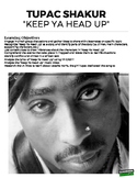 "Keep Ya Head Up" Tupac Close Reading (Distance Learning)