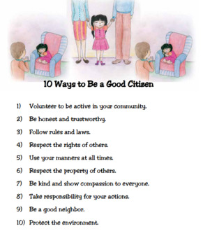 Preview of 10 Ways to be a Good Citizen