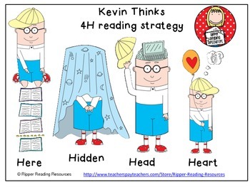 Preview of "Kevin Thinks" - 4H reading strategy resource for learning about ASD