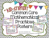 {Kid-Friendly} Common Core Mathematical Practices Posters