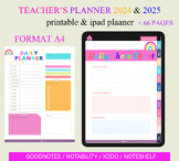 2024-2025Teacher Planner // Printable Planner Inserts - PD