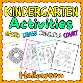  Kindergarten Halloween math games no prep Coloring Pages 