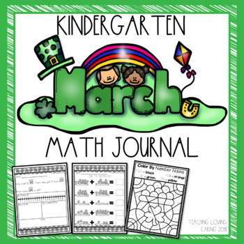 Preview of  Kindergarten March Independent Work Packet for Math