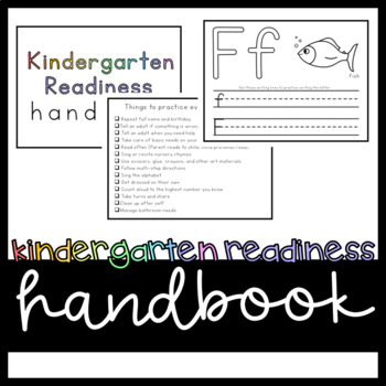 Preview of ● Kindergarten Readiness ● Back to School ● Kindergarten Handbook ●Summer Pack